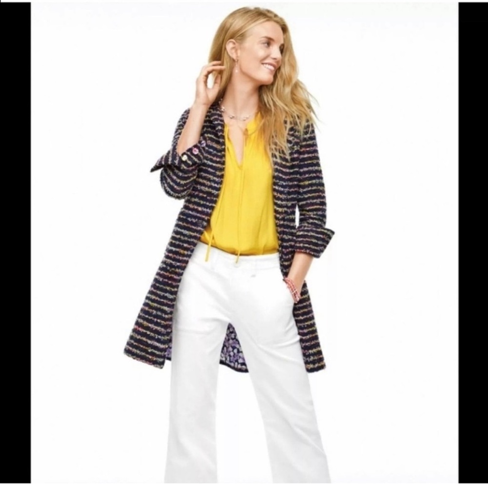 Cabi tweed coat with floral lining - Picture 2 of 14